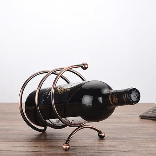 Miniatura 9 de kaileyouxiangongsi Soporte de vino en forma de primavera, estante de vino, botella individual, regalo para el hogar, estante de vino de regalo de