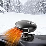 Chuankefanxing Car Heater, Portable Car Heaters for Vehicle, 12V 150W Car Heater That Plugs Into Cigarette Lighte, 2 in 1 Heating & Cooling Fast Windshield Defrost Defogger