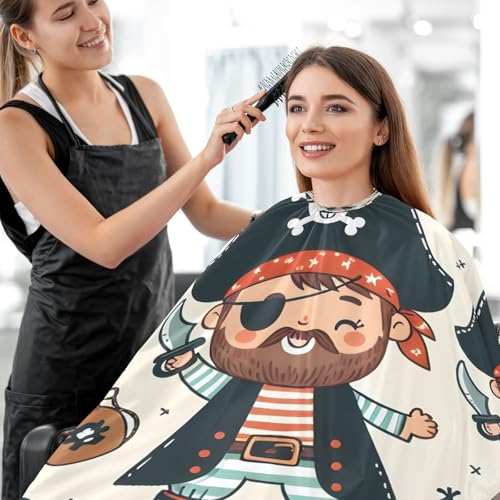 Capa para corte de cabello Qilmy impermeable con cierre ajustable 165 x 140 cm miniatura 6