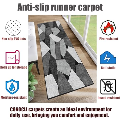 Alfombra cocina 100x180 cm antideslizante y lavable para pasillos y comedor 8