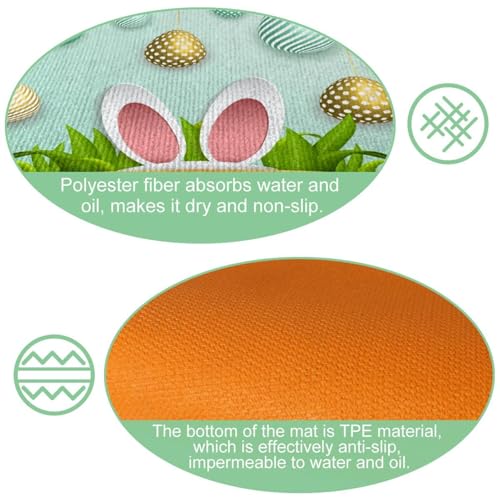 2 alfombrillas de cocina antideslizantes lavables absorbentes 6