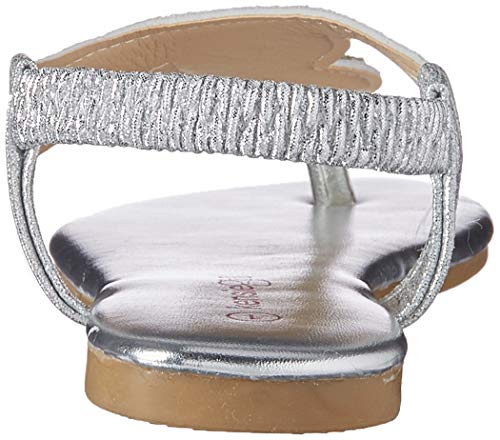 Kensie Girl Chrissy Sandal, Silver, 4 Medium US Big Kid3