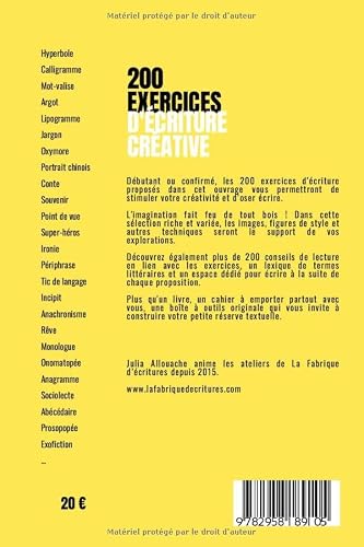 200 exercices d'écriture créative – vue 2