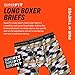 Pair of Thieves Super Fit Long Boxer Briefs for Men - Ultra Soft, Breathable, Quick-Dry Underwear 4-Way Stretch (3 Pack)