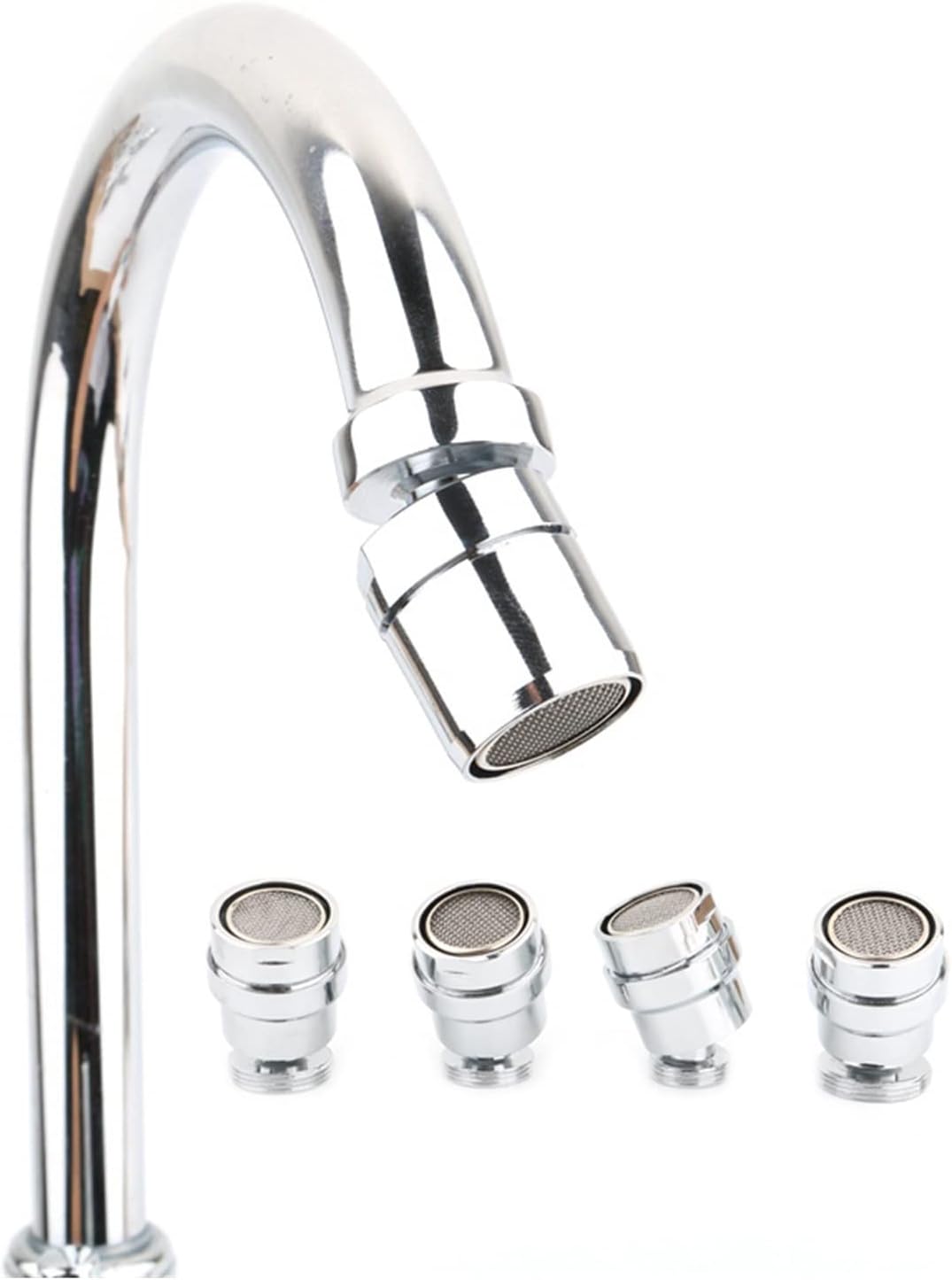 Faucet Aerator,Faucet Extender,Rotate Swivel Faucet Aerator Swivel Sink Chrome Faucet Aerator for Face, Eyewash, and Gargle - 360 Rotate Water Saving Aerator,for Kitchen Or Bathroom(M22 M24)