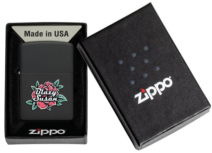 Encendedor Zippo personalizado con grabado negro mate miniatura 4