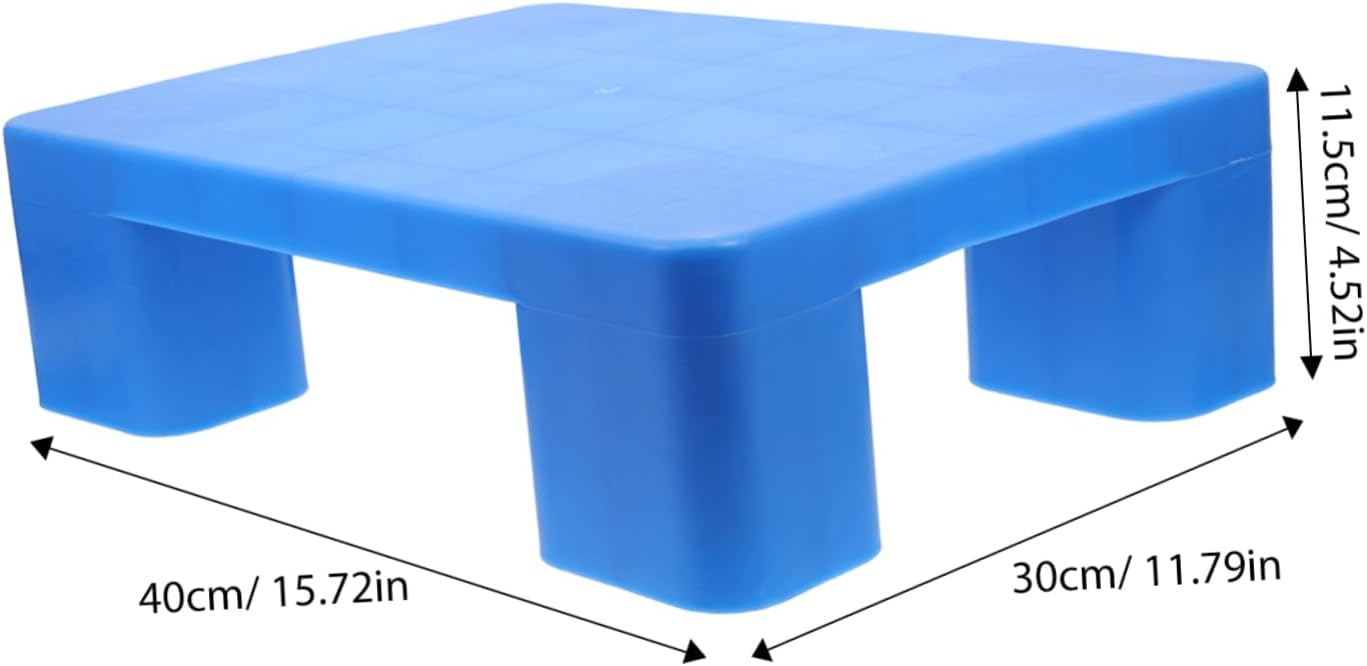Plastic Pallet for Warehouse and Supermarket Waterproof Spill Containment Platform Heavy-Duty Storage Solution for Closets and Restaurants 4-Pack
