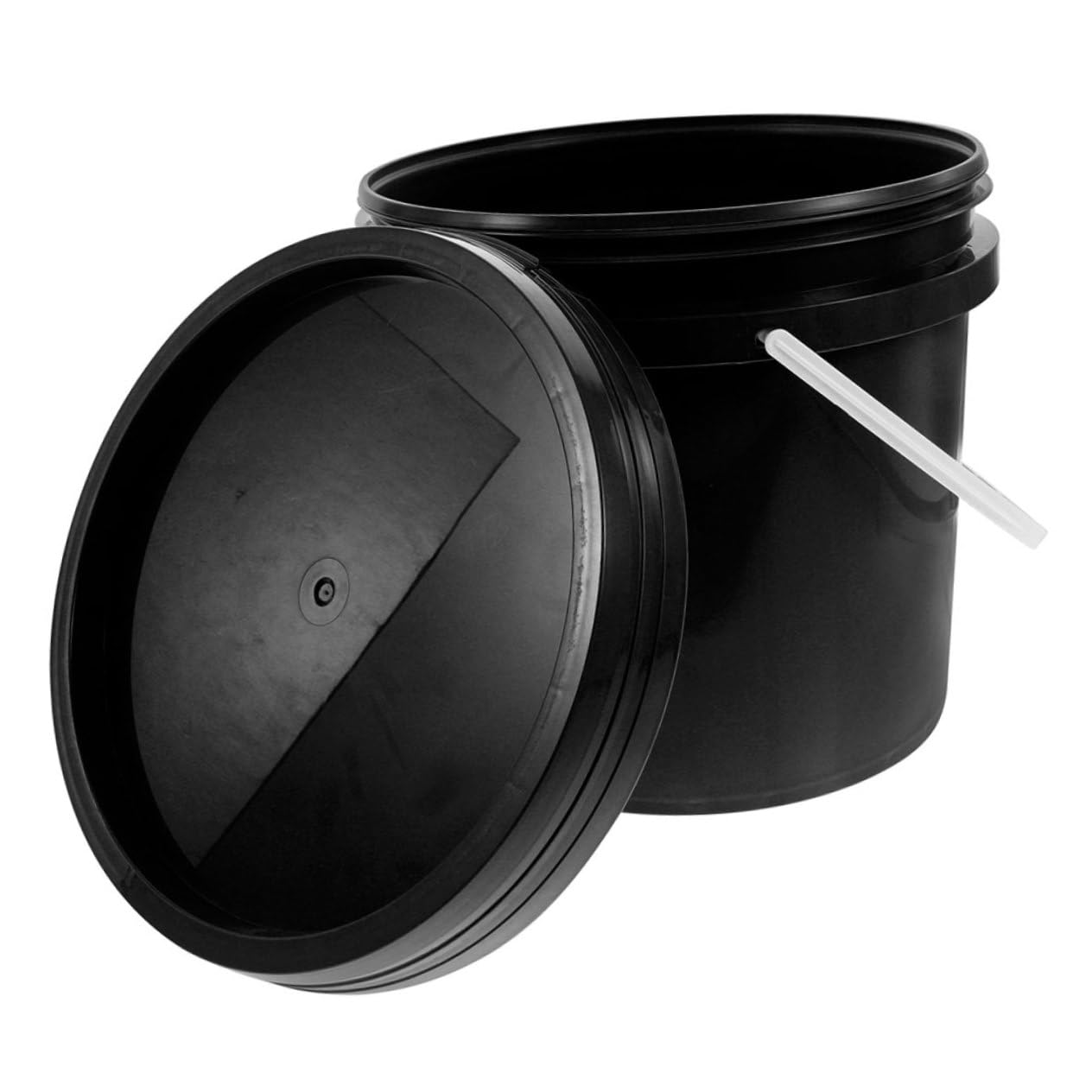 LALAFINA Cubo de Pintura de Plástico Reutilizable con Tapa y Asa para Almacenamiento y de Varnices y Pigmentos Diseño Práctico y Duradero Uso