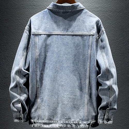 Chaqueta de mezclilla vintage para hombre miniatura 3