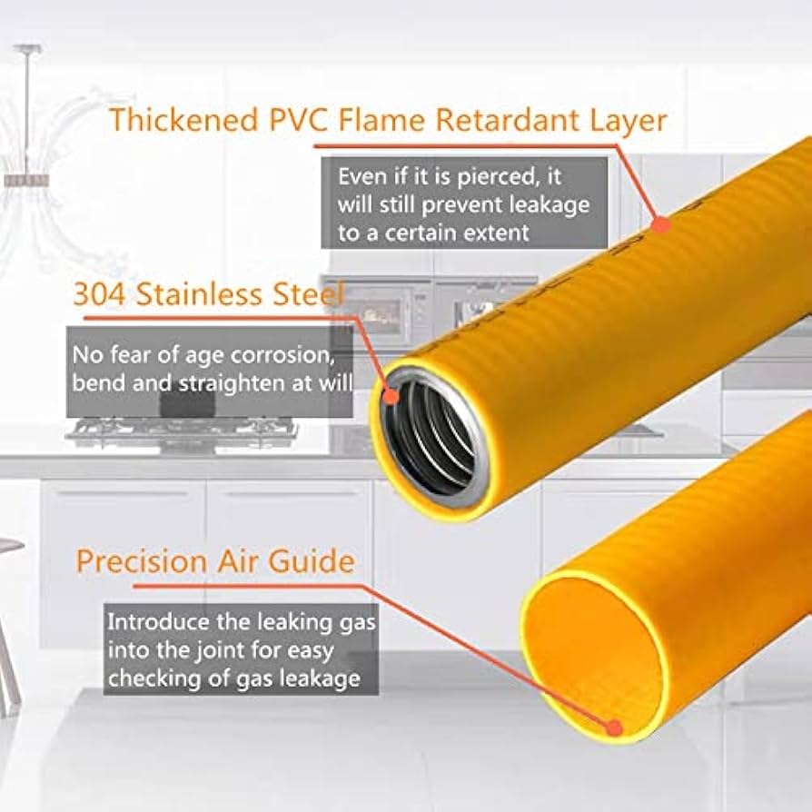 Kinchoix 100ft 3/4'' Natural Gas Hose Line Corrugated