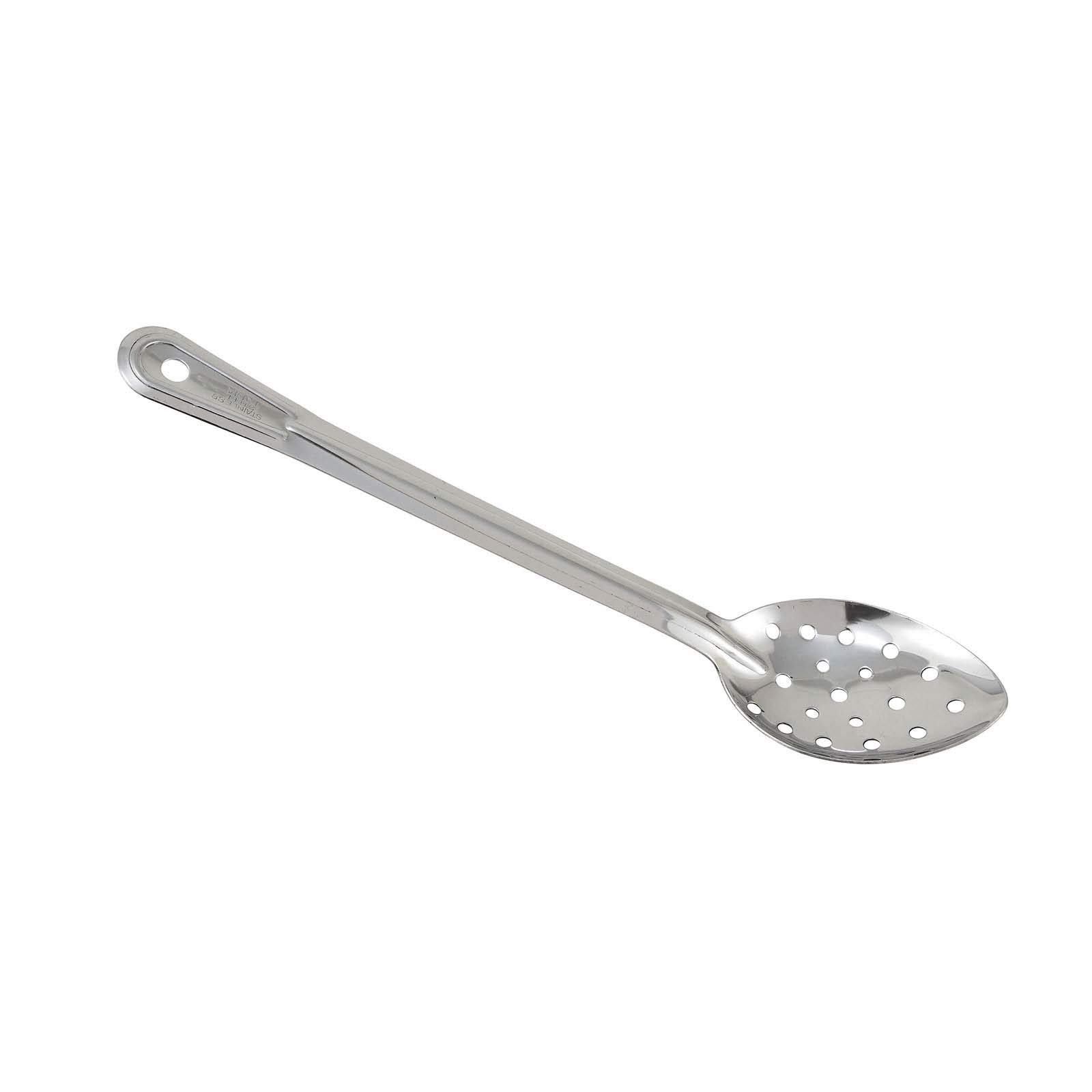 Winco 15" Stainless Steel Basting Spoon, Perforated