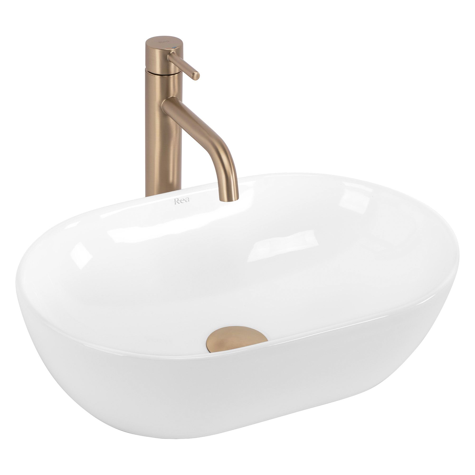Lavabo Sobre Encimera Rea Amelia 45 White 45X31X12,5Cm