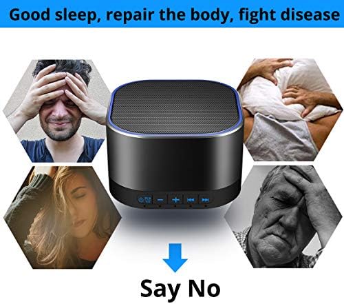 Magicteam Sound Machines White Noise Machine with 20 Non Looping Natural Soothing Sounds and Memory Function 32 Levels of Volume Sleep Sound Timer Therapy for Baby Kids Adults