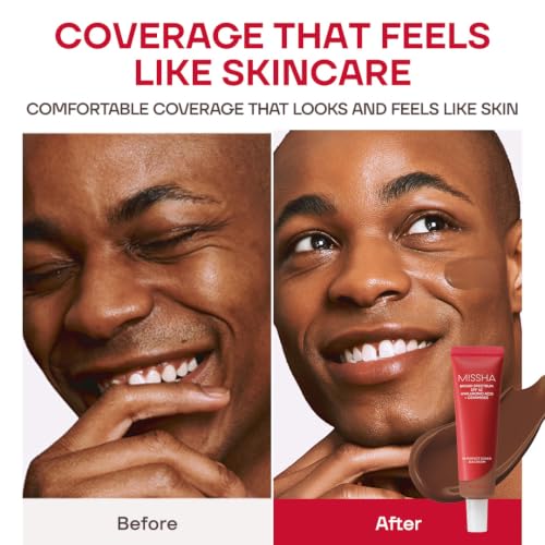 Image of MISSHA M Perfect Cover BB Cream No.45 Deep Mocha -Deep with Cool Undertone SPF 42 PA +++ 1.69 Fl Oz - Tinted Moisturizer for face with SPF