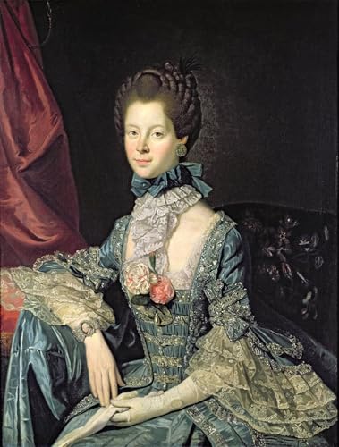 Lienzo de la Reina Charlotte de Johan Zoffany para Crear un Despacho con Estilo Clásico