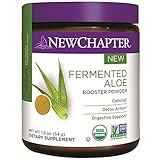 New Chapter Organic Aloe Powder – Fermented Aloe Booster Powder for Calming + Detox Action + Digestive Support – 45 Servings