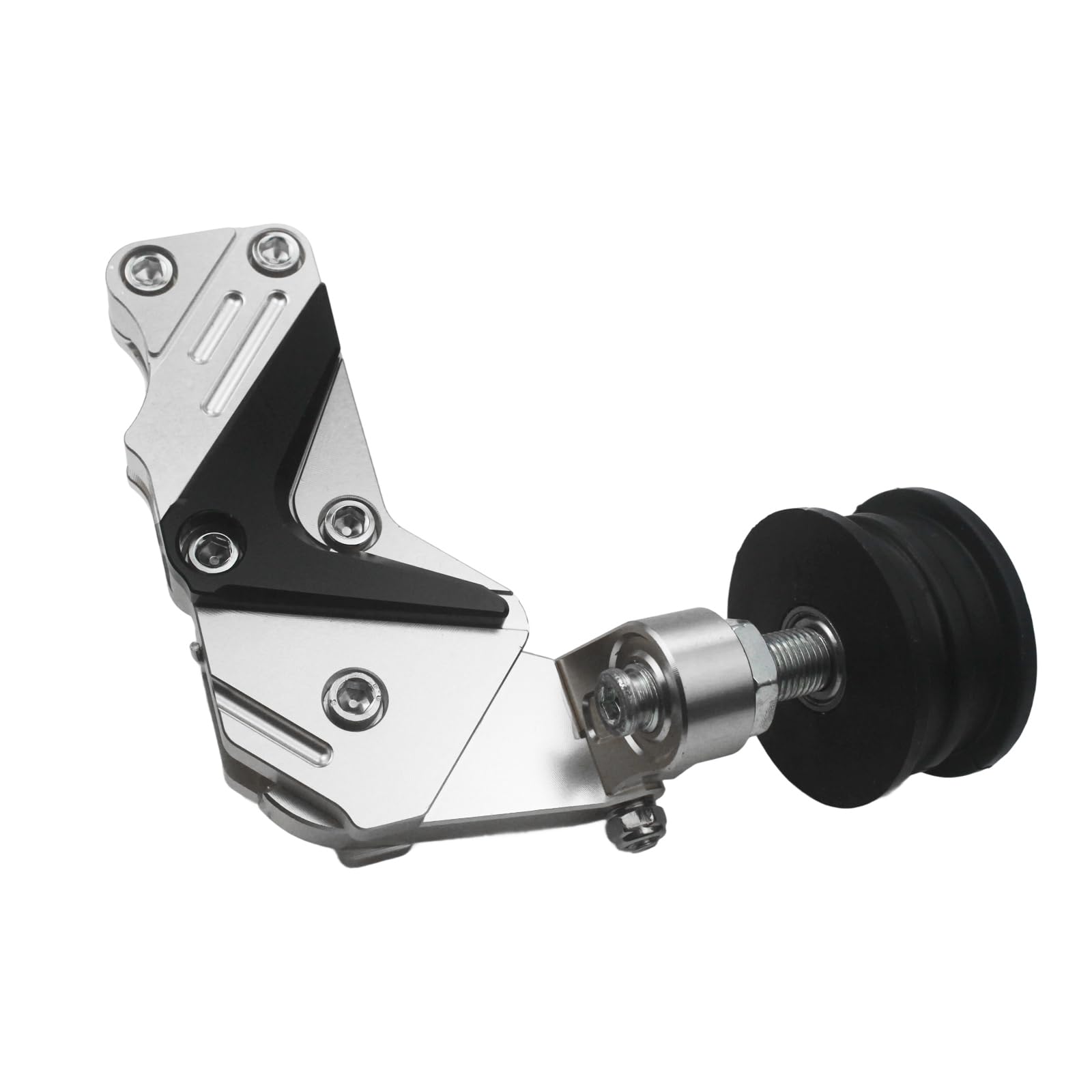 Chain Tensioner Adjuster Universal Aluminum Chain Automatic Regulator for Motorcycle Motocross Dirt Pit Bike ATV (Silver-2)