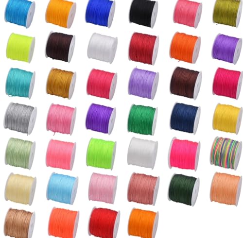 Kit 10 Rolos de Fio de Seda Rabo de Rato Para Tranças 1mm - Cores...