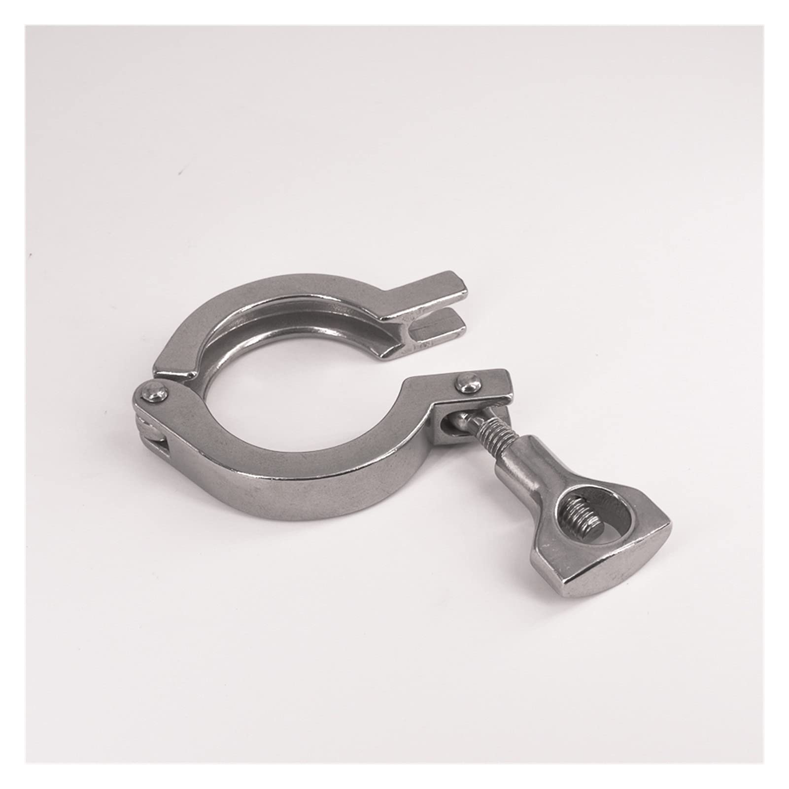 AVFORA Material de Servicio Pesado 1.5 "Tri Abrazadera Sus 304 Accesorio Sanitario Elaboración casera Cerveza 50.5 mm Férula O/D for Soporte de tubería