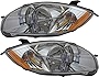 For Mitsubishi Eclipse Coupe Headlights Lamps Set 2008 2009 2010 2011 2012 Halogen Driver and Passenger Side
