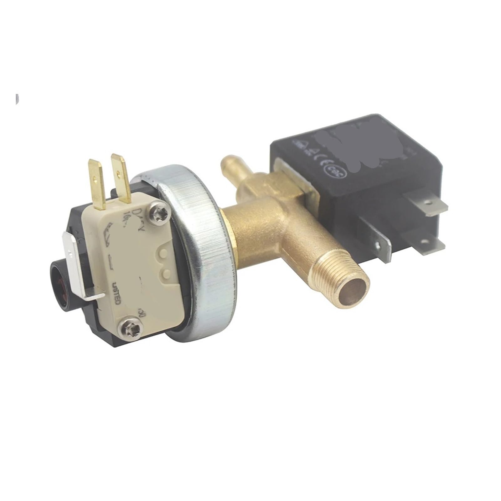 JYZ-3 válvula de agua de doble solenoide, normalmente cerrada, 2 vías, CA 230V G1/8 ", latón, agua, gas, con combinación de interruptor de presión