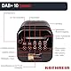Kathrein DAB+ 10 Tower - Modernes und tragbares FM-/DAB+/Internetradio | DAB Plus Radio | Digitalradio DAB+ & UKW, Internetradio | WLAN Radio mit Bluetooth für Streaming, Aux 3,5mm