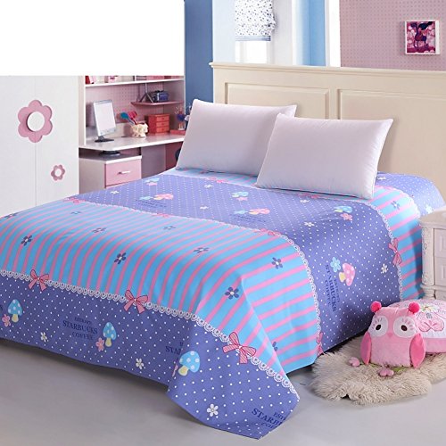 Drap en coton de qualité supérieure 200x230cm imprimé botanique - 2
