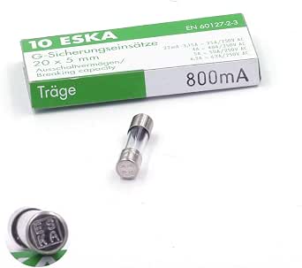 Fusibili In Vetro 5x20 Mm 250 MA 250V – Ritardati (10 Pezzi) - 4