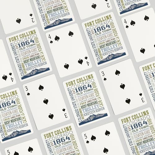 Lantern Press Fort Collins, Colorado, 52 Cartas Póker miniatura 4