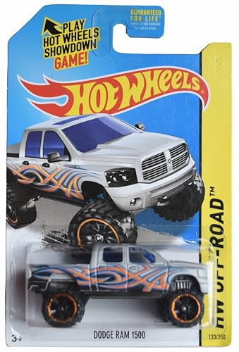 Hot Wheels Dodge Ram 1500 HW Off Road 133/250 plateado miniatura 1