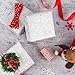 RUSPEPA Christmas Wrapping paper-White Paper With Sliver Shiney Pattern Perfect for Christmas-4 Roll-30Inch X 10Feet Per Roll
