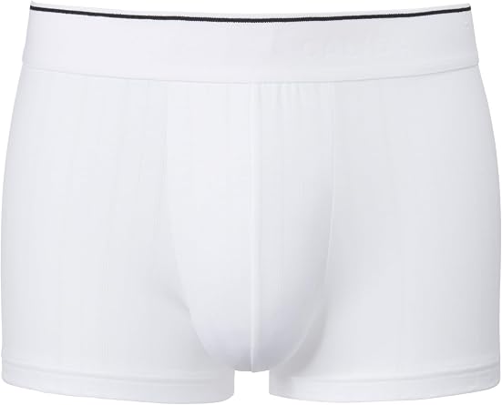 Calida Mens Pure & Style Boxer Briefs - Soft Cotton Blend Underwear with Covered Waistband for Daily Wear