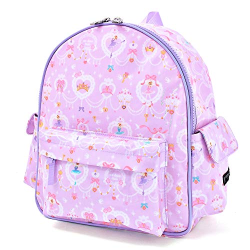 通園 リュック 女の子 キッズ 軽量 通園 遠足 幼稚園 レース模様にprettyバレリーナ(ラベンダー) カラフルキャンディスタイル N0631700