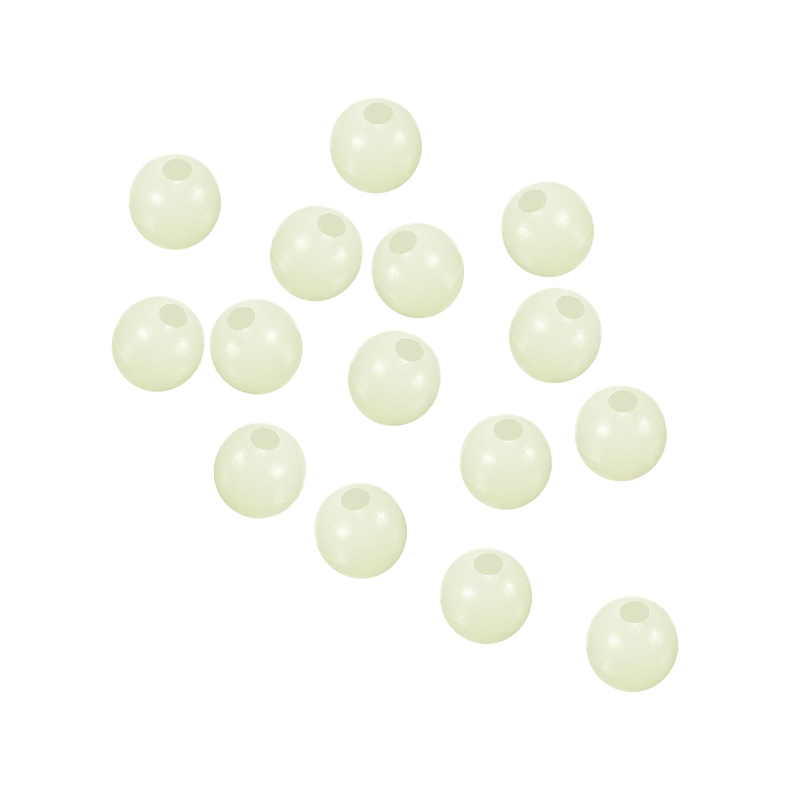 PATIKIL Glow Fishing Beads Plastic Round Rubber Luminous Fishing Bait Eggs Rig Bead Tackle Lures Accessories with Box