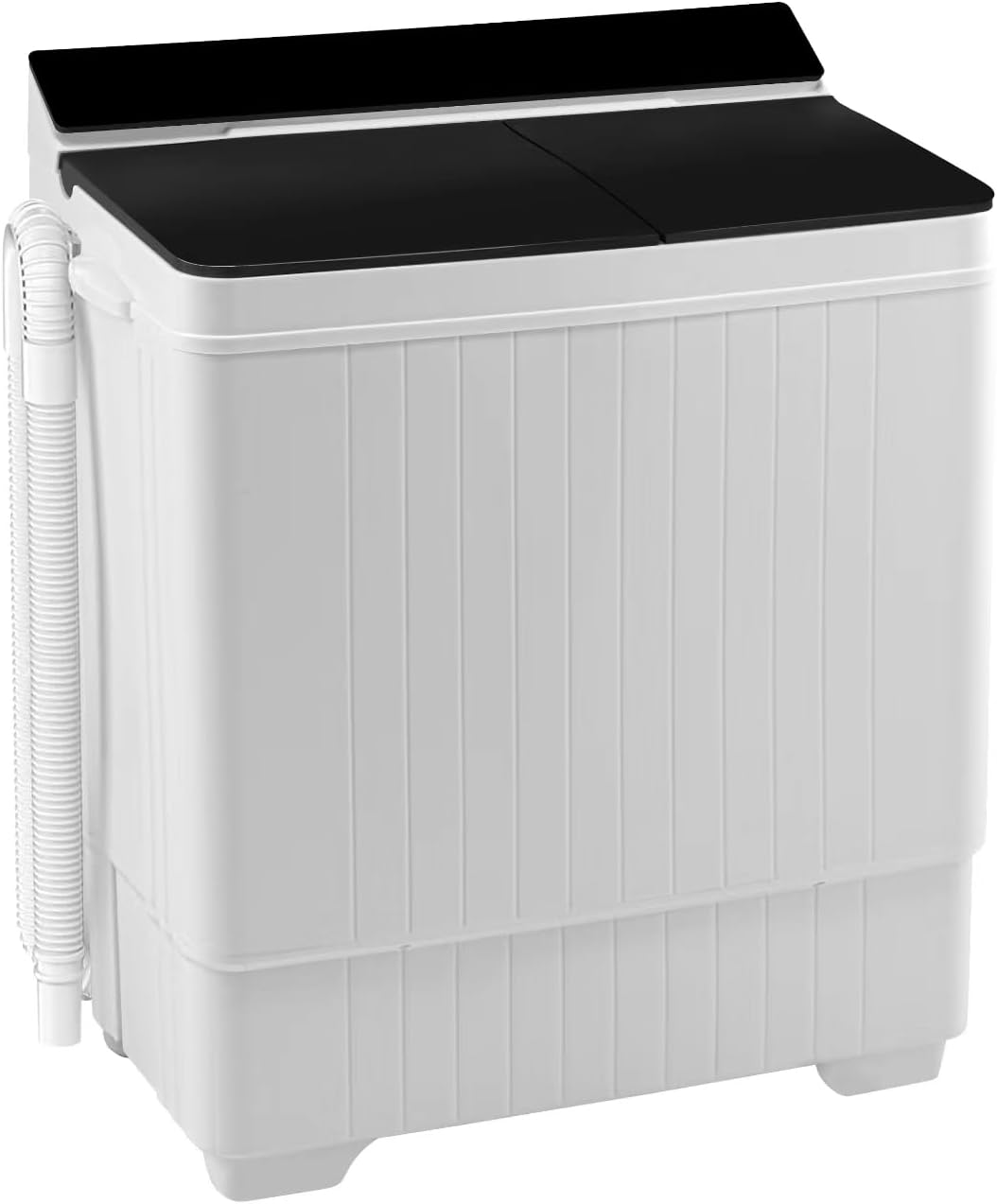 28Lbs Portable Washing Machine, Twin Tub Washing Machine Laundry Compact Washer spinner Combo with Drain Pump and Spin Cycle, 18Lbs Washer and 10Lbs Spinner dryer for Apartments RVs and Dorms