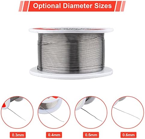 Miniatura 5 de Soldadura, soldadura de alambre de soldadura de uso general con núcleo de colofonia para reparación eléctrica, estaño de flujo de soldadura 1.76 oz