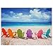 Oriental Furniture Beach Chairs Canvas Wall Art