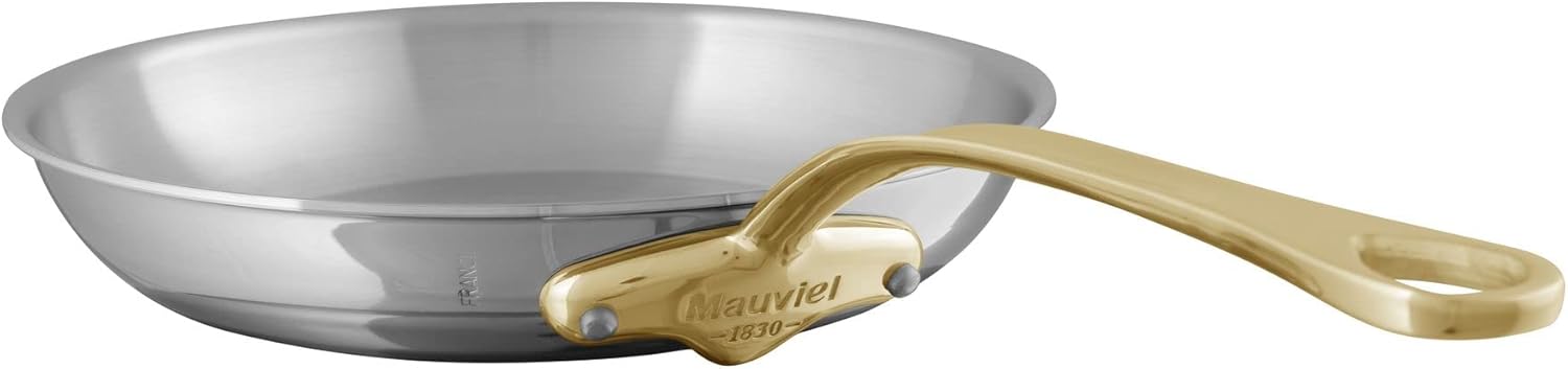 Mauviel M'Cook 5-Ply Polished Stainless Steel Round Pan - Thumbnail 4