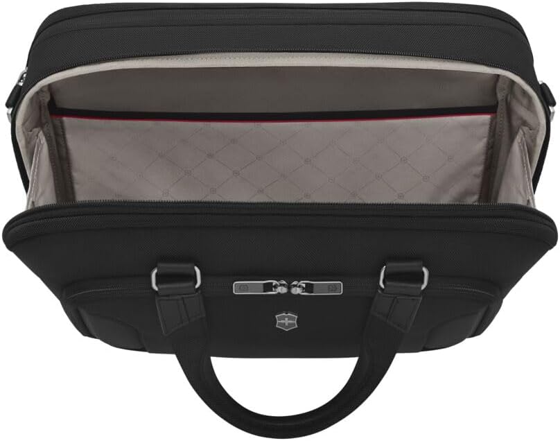 Victorinox Werks Traveler 7.0, Deluxe Briefcase, Briefcase with 15.6" Laptop and 11’’ Tablet Compartment, Black