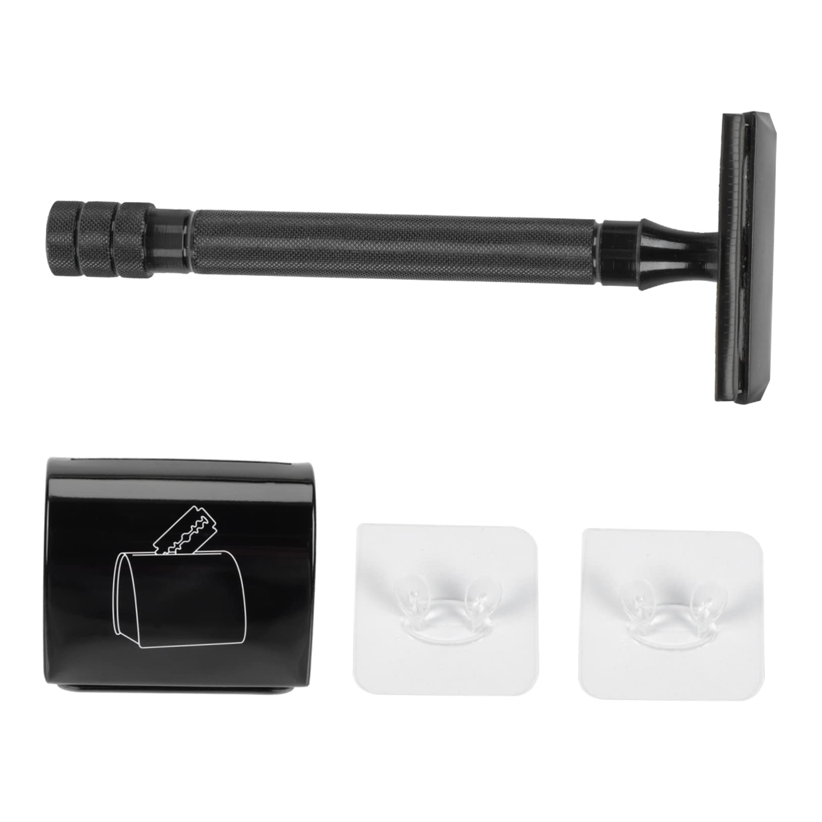 DOITOOL 3sets Rasoio Manuale Doppio Lato Stile Vintage Strumento Da Barba Leggero e Portatile Per Uomini Per Uso Quotidiano e Viaggi