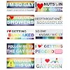 bylikeho 10Pcs Car Stickers,Magnetic Bumper Stickers,Car Accessories,Funny Bumper Sticker,Automotive Stickers,Reusable Bumper Stickers,Suitable for All Cars,Trucks,Motorcycles,Etc
