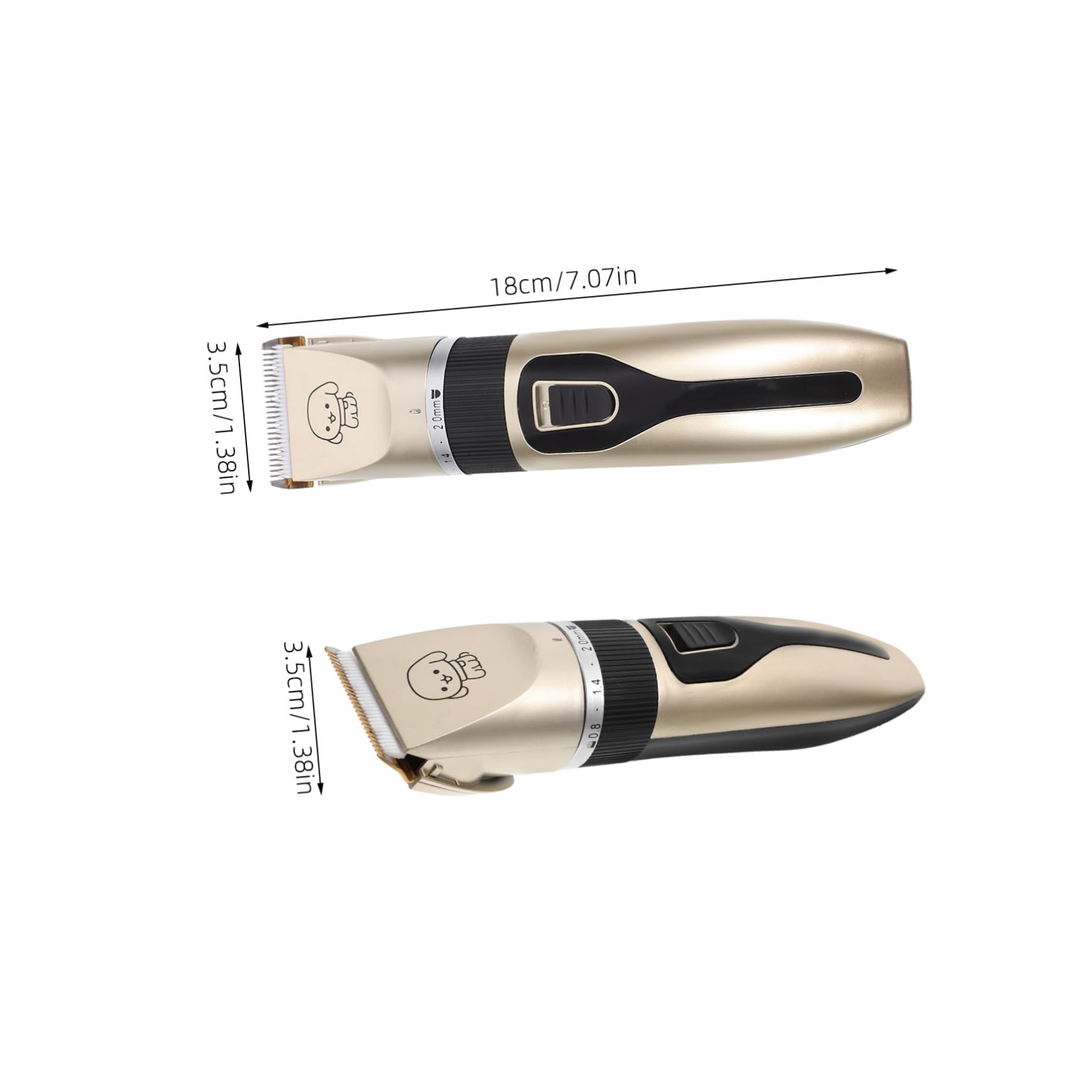 GRIRIW Pet Hair Trimmer for Dogs Hair Clippers Titanium Ceramic Blades Safe for Skin Easy to Use Low Noise