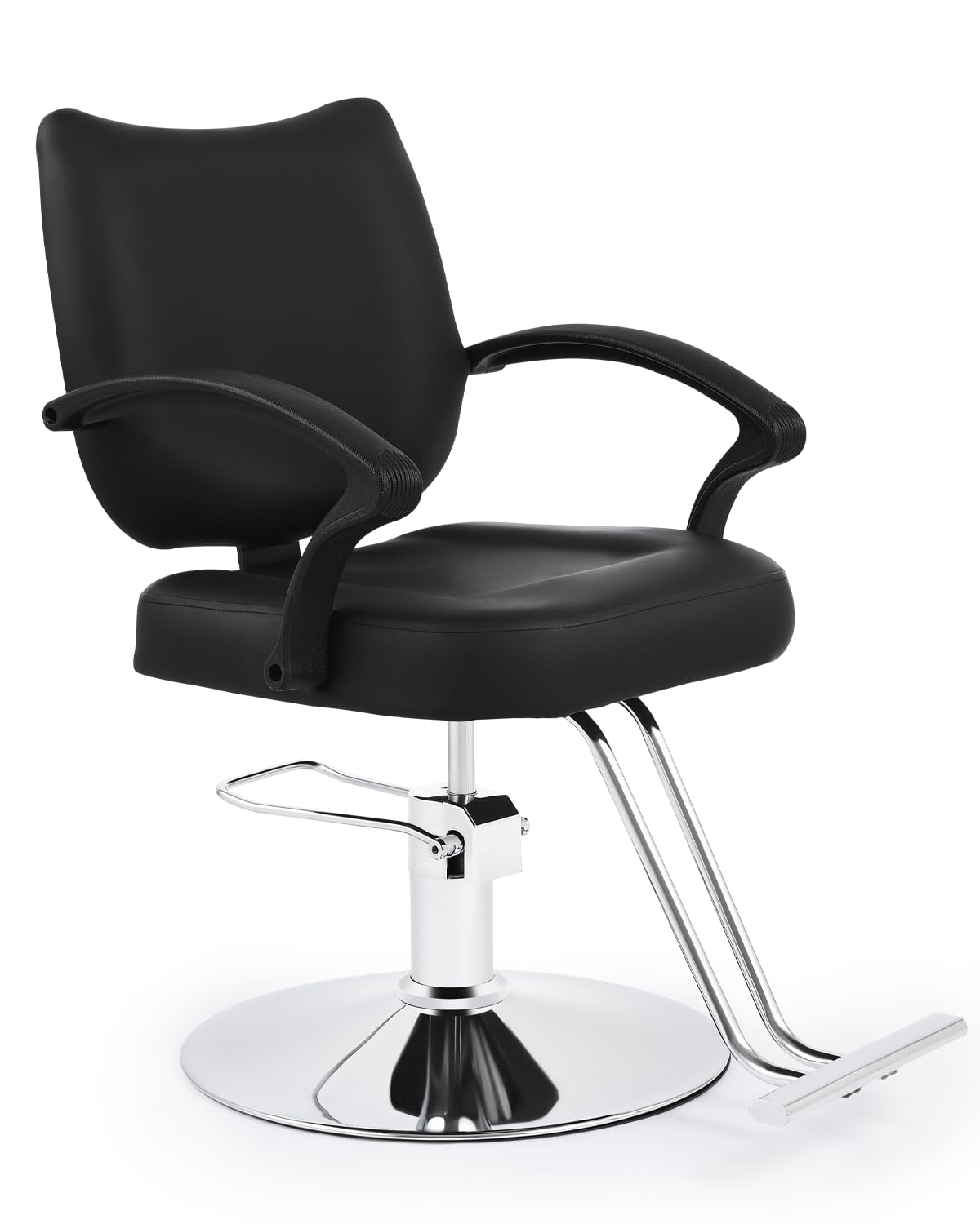 CO-Z Poltrona da Parrucchiere Sedia da Barbiere Classica con Girevole a 360° e Altezza Regolabile 15 cm Pompa Idraulica Capacità 250 kg per Parrucchiere Salone di Bellezza Tatuaggi