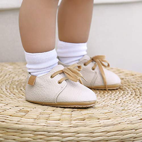 Meckior Infant Baby Boys Girls Classic Pu Leather Wedding Loafers Brogue Toddler Oxford Dress Shoes First Steps Walking Flat Lazy Crib Shoe thumb #1