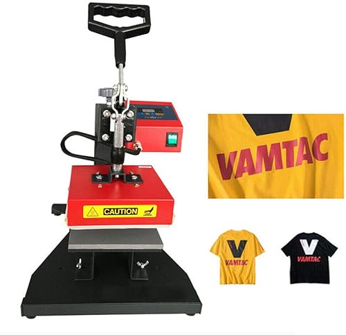 Miniatura 4 de Impresión de camiseta de sublimación de transferencia digital de 450 W, pantalla LCD, rotación de 360 grados, máquina de transferencia de calor,