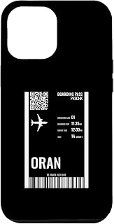 iPhone 12 Pro Max Oran Algeria Boarding Pass Airline Ticket Travel Case