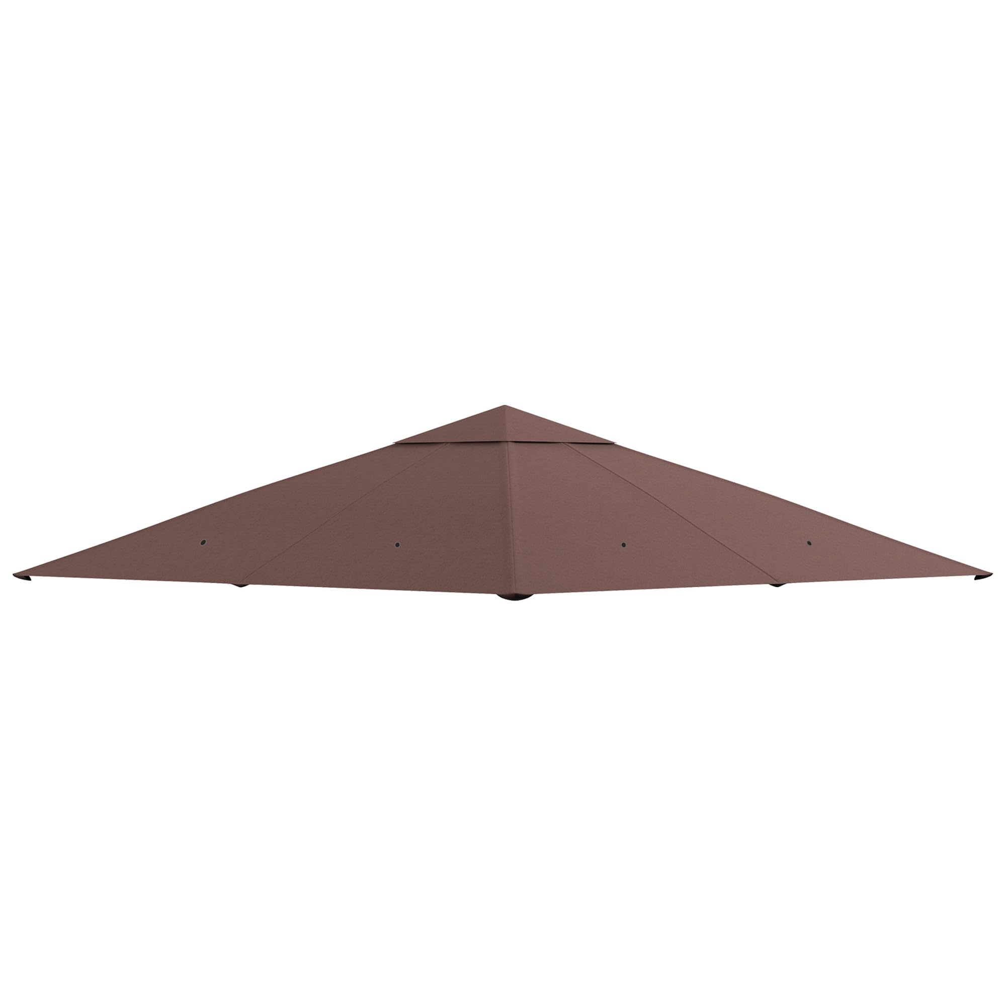 Outsunny 3 X 3m Harddak Paviljoen, Tuinpaviljoen Met Metalen Dak Waterbestendig Tuinzelt Met Net En Zijwanden Donkergrijs~1sagerc7hro01