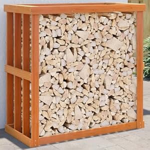 Rantry Holzhalter Braun Wachs Kieferholzregal