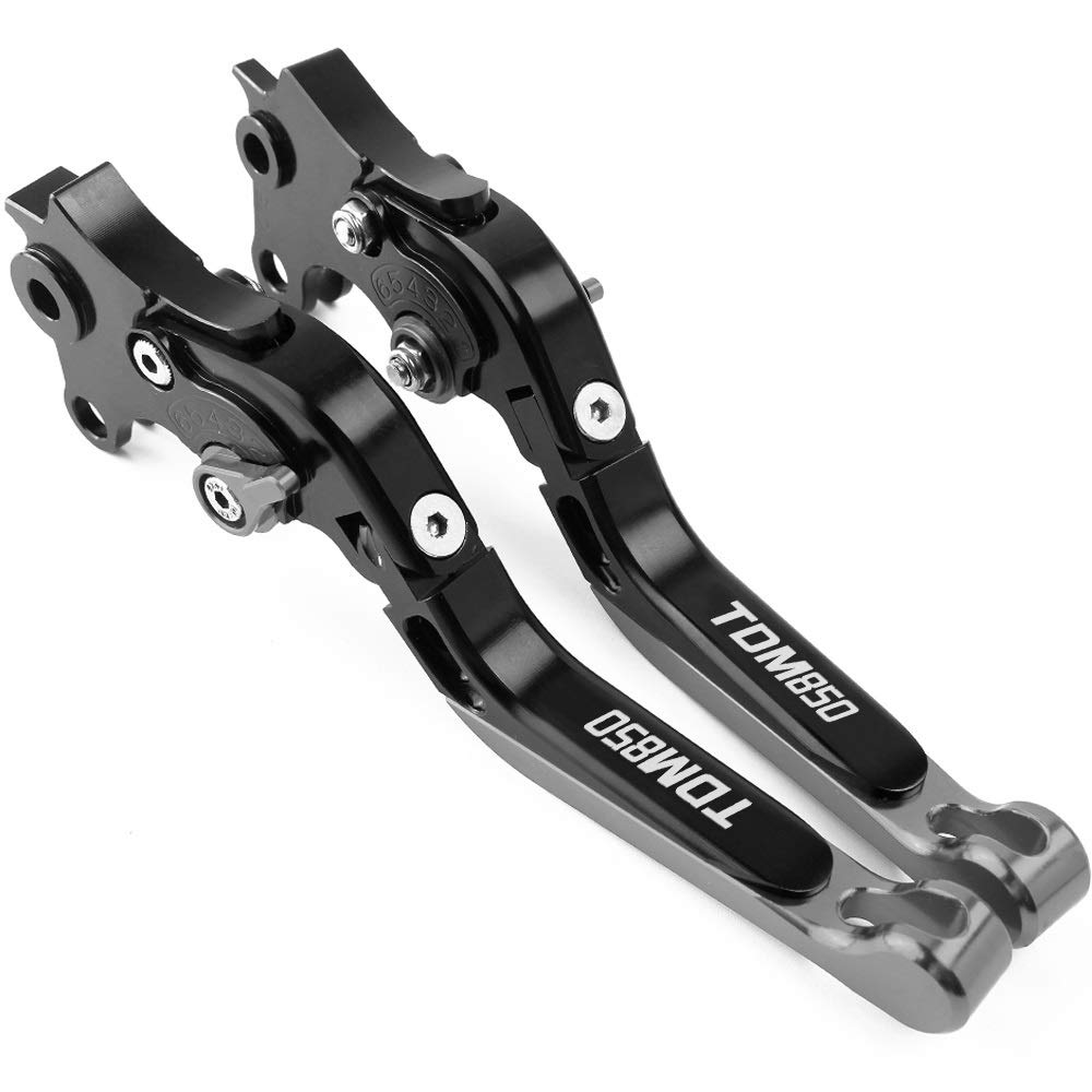 Para Y&amaha TDM850 TDM 850 1991-1999 2000 2001 2002 Palancas Embrague Freno Con Mango Extensible Plegable Ajustable Motocicleta Moto Embrague Maneta Freno (Color : 20)
