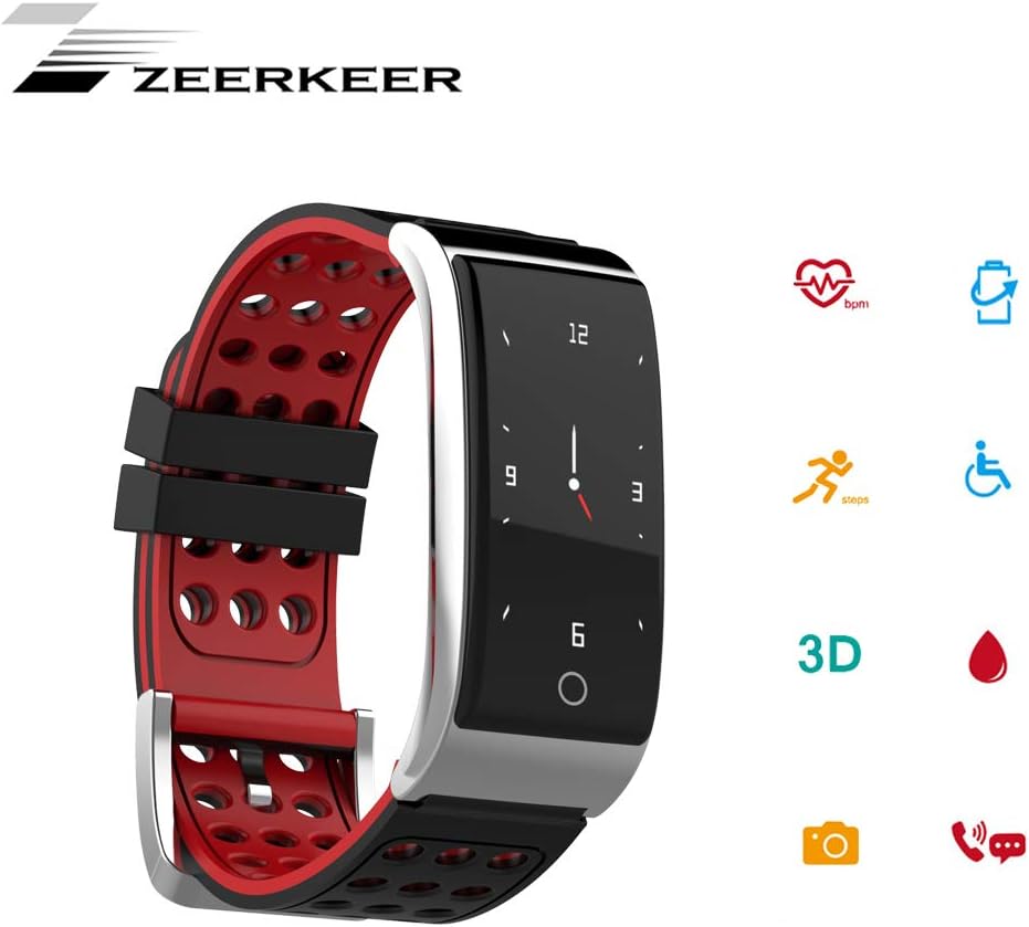 Zeerkeer Fitness Tracker, ECG&PPG Heart Rate Monitor Watch Color Screen